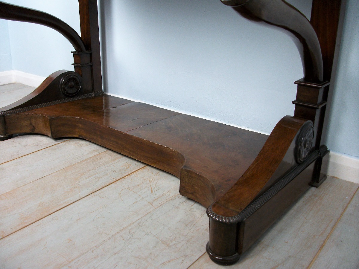 Antique Italian Mahogany Console Table